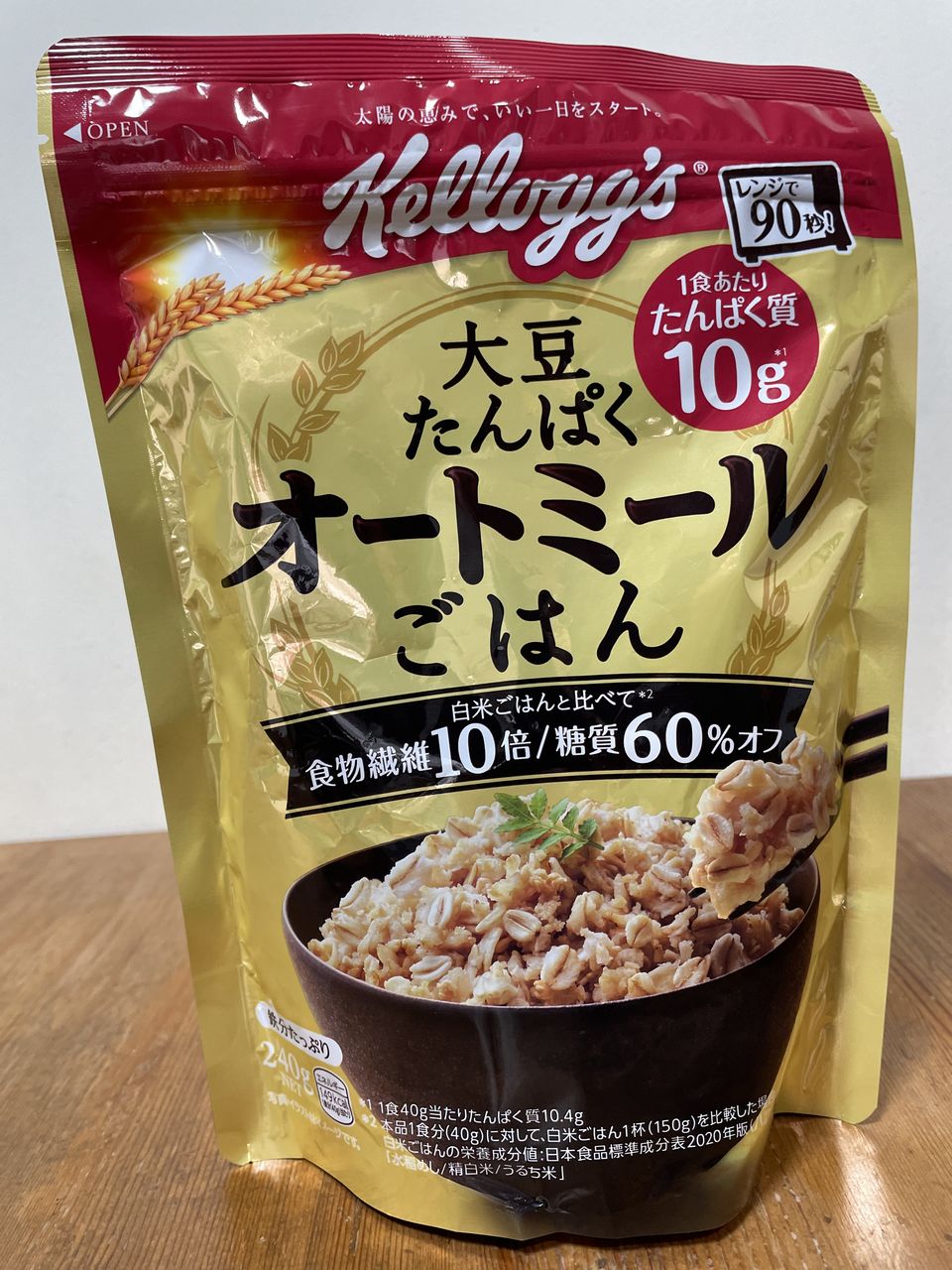 ケロッグの大豆たんぱく オートミールごはん 240g