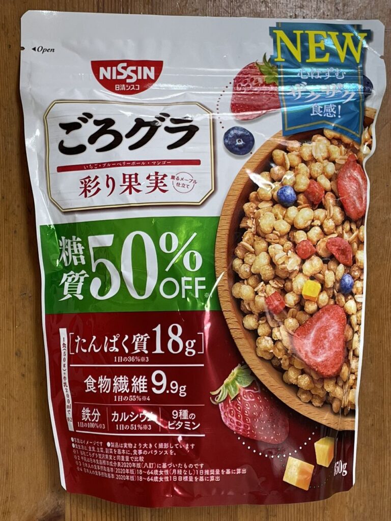 日清シスコのごろグラ糖質50%オフ 贅沢果実 300g